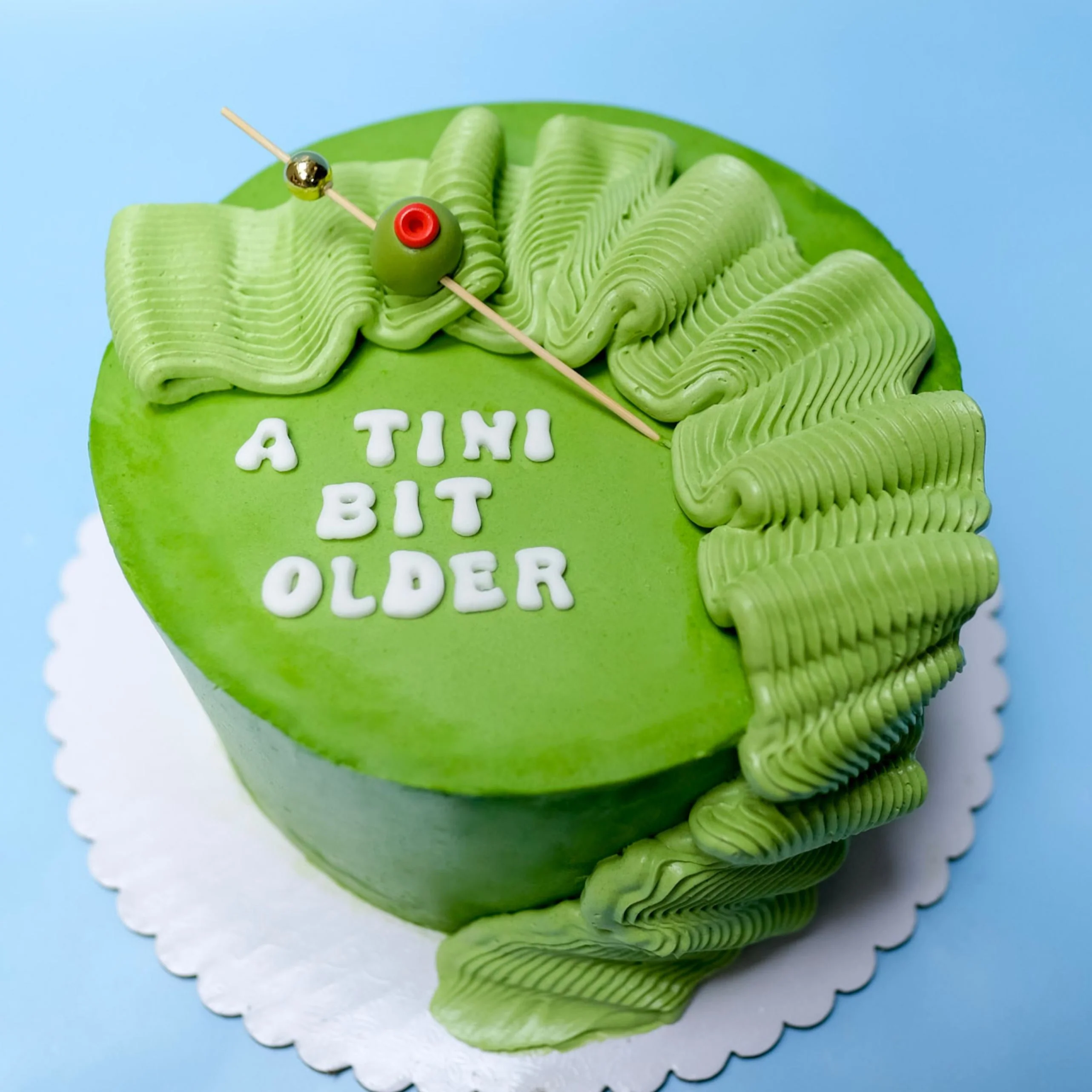 A Tini Bit Older Martini Ribbon Cake - Image 3
