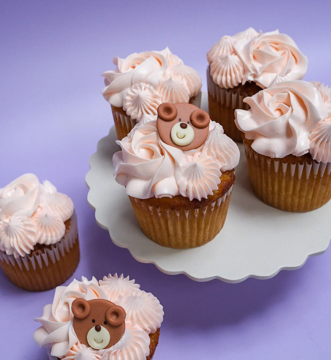 Baby Shower Bear Cupcakes - Image 4