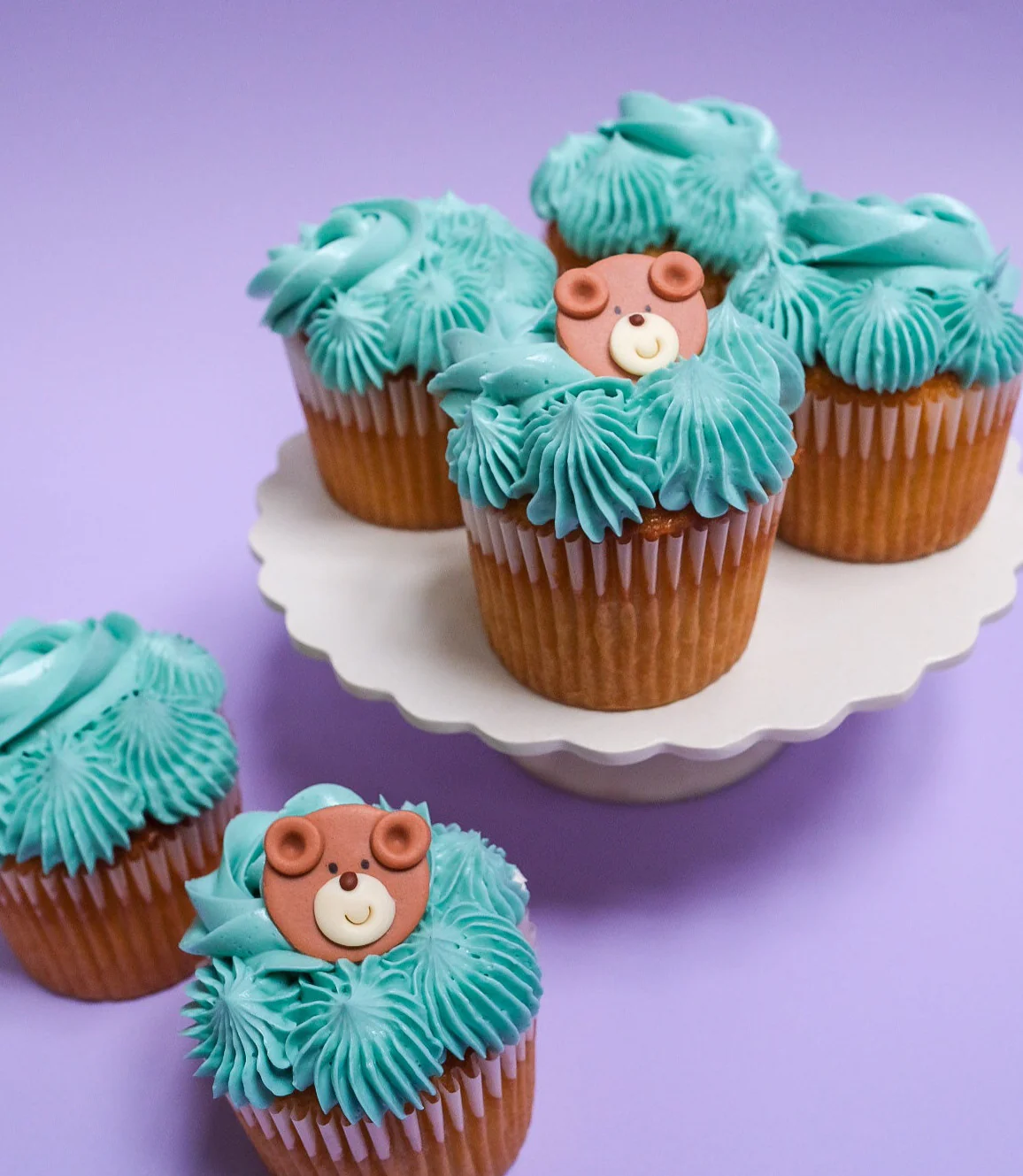 Baby Shower Bear Cupcakes - Image 5