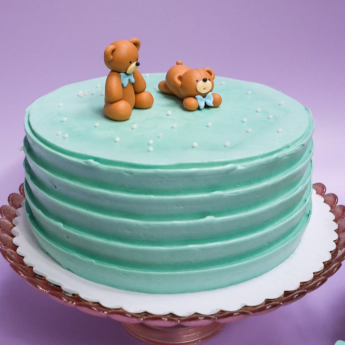 Baby Shower Bear Tiered Cake - Image 3