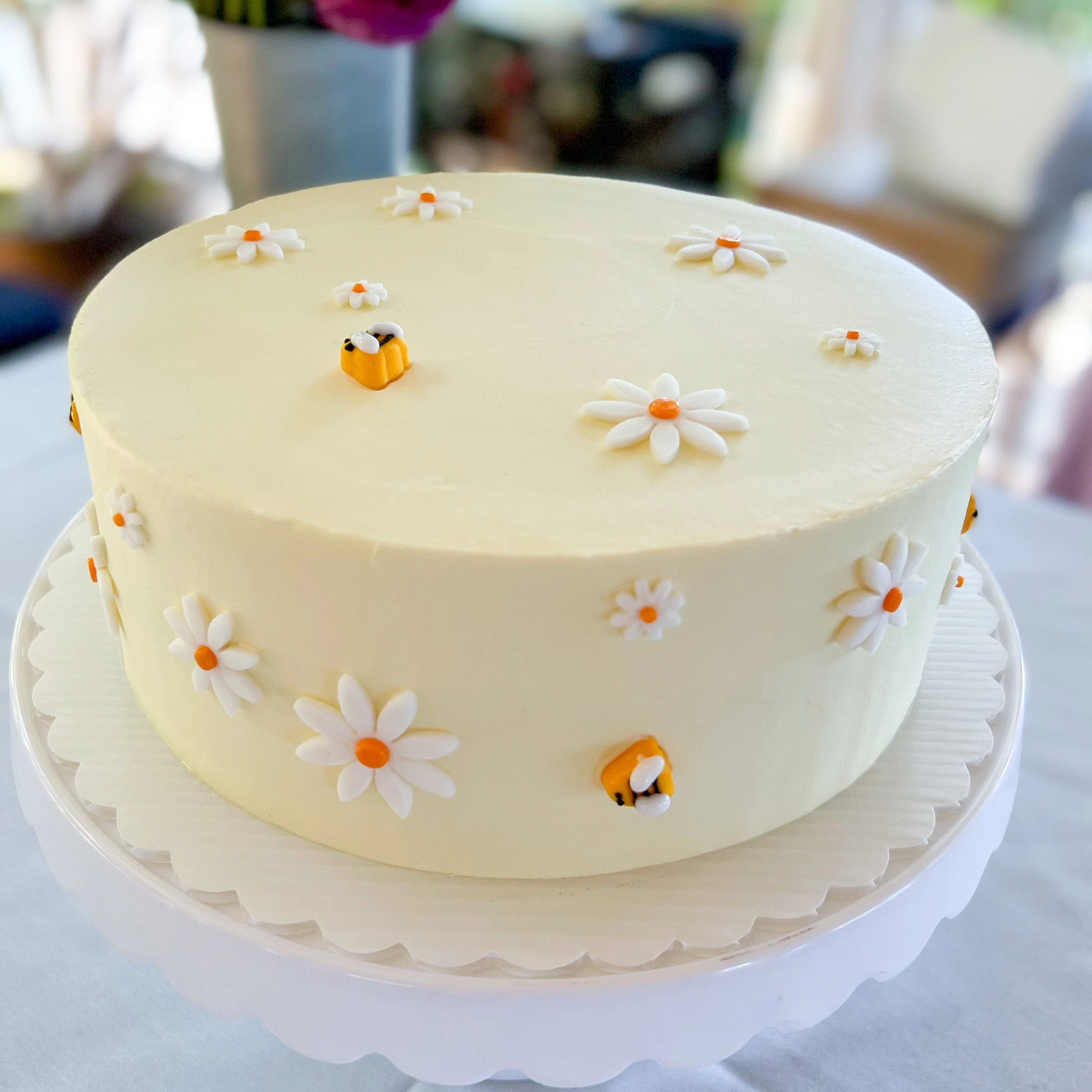 Baby Shower Honey Bee and Daisy Tiered Cake - Image 5