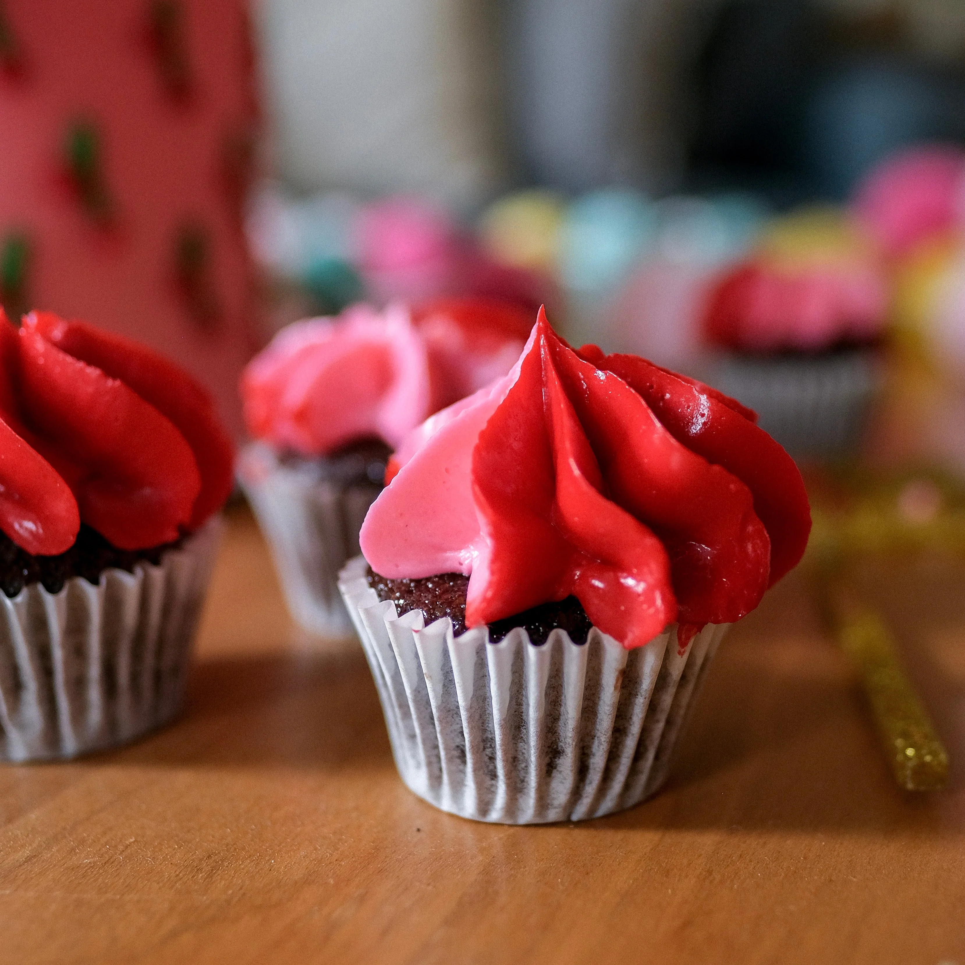 Cherry Mini Cupcakes, box of 24 - Image 2