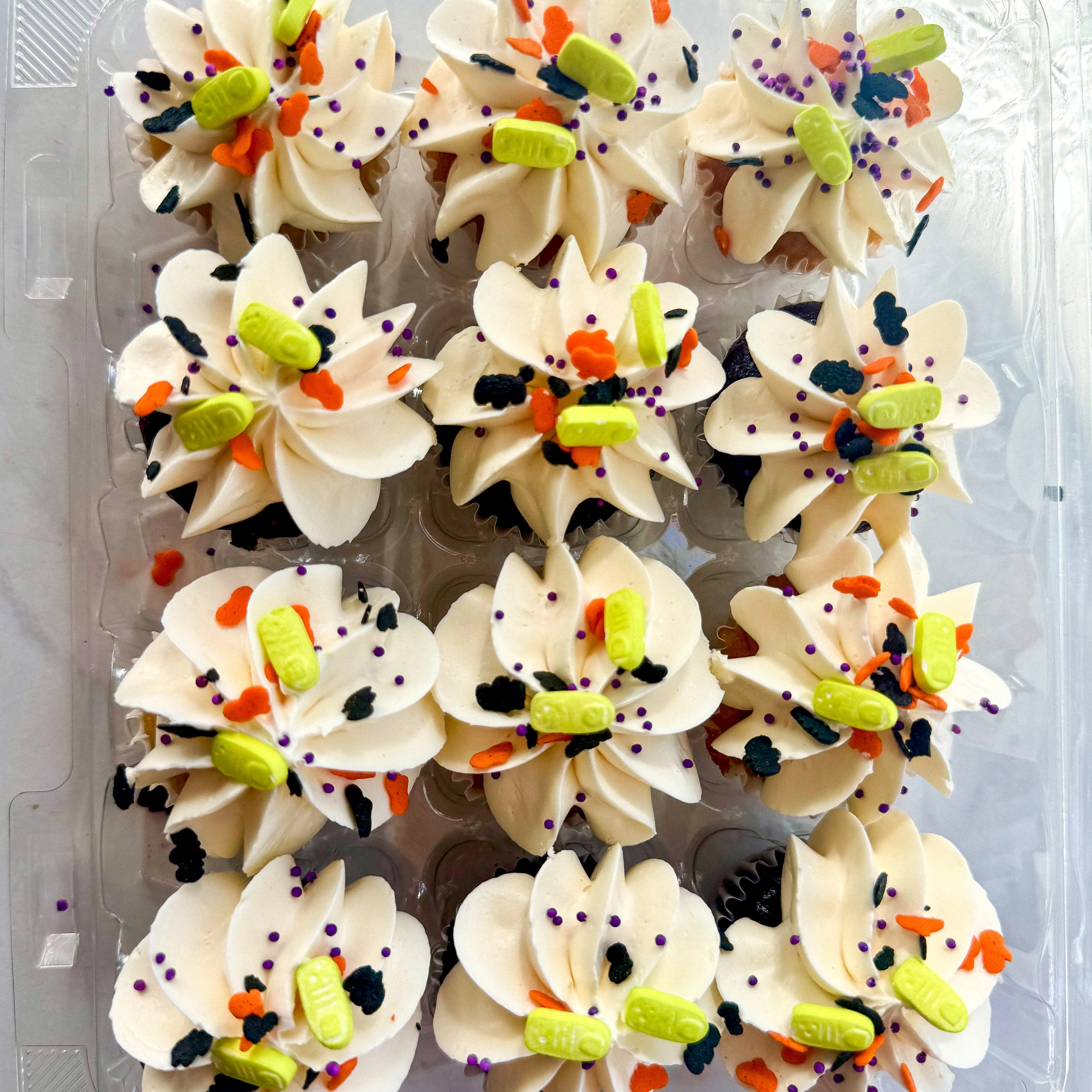 Halloween Mini Cupcakes, box of 24