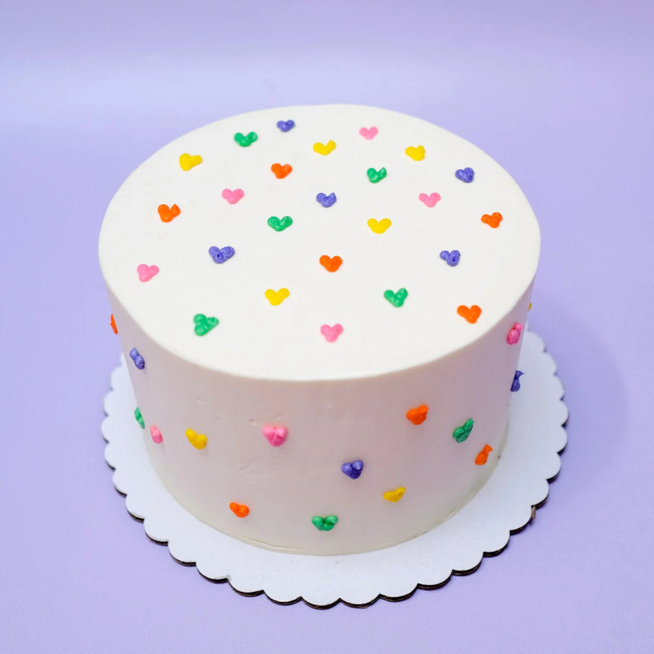 Colorful Hearts Cake - Image 4