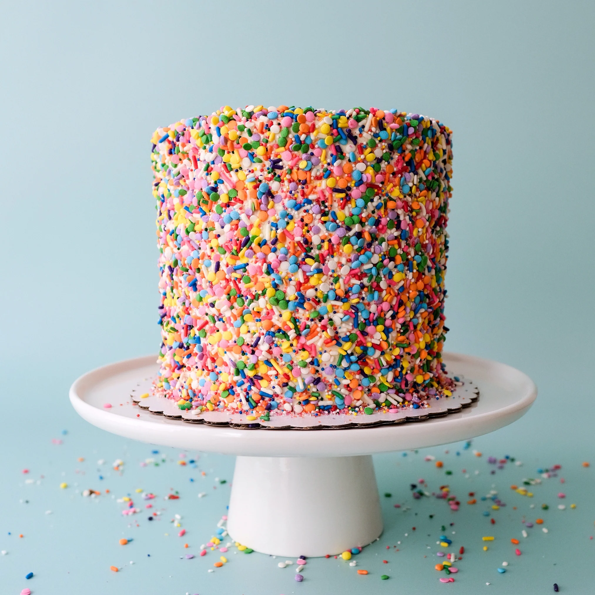 Sprinkle Explosion Cake