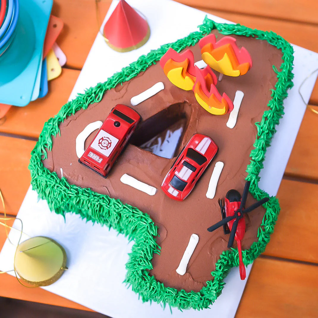 Fire Truck Number Cake - Image 3