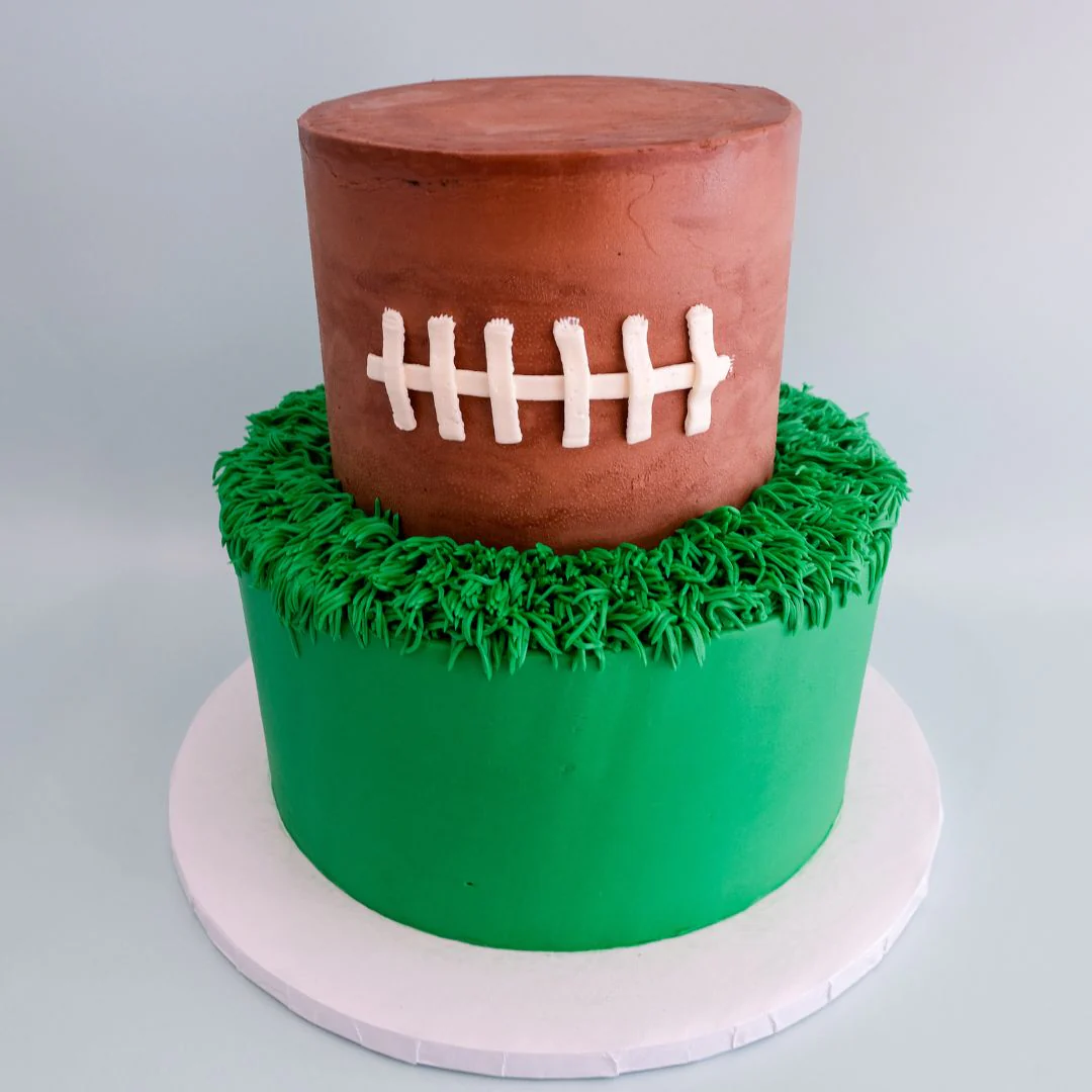 Football Tiered Sport Cake - Image 2