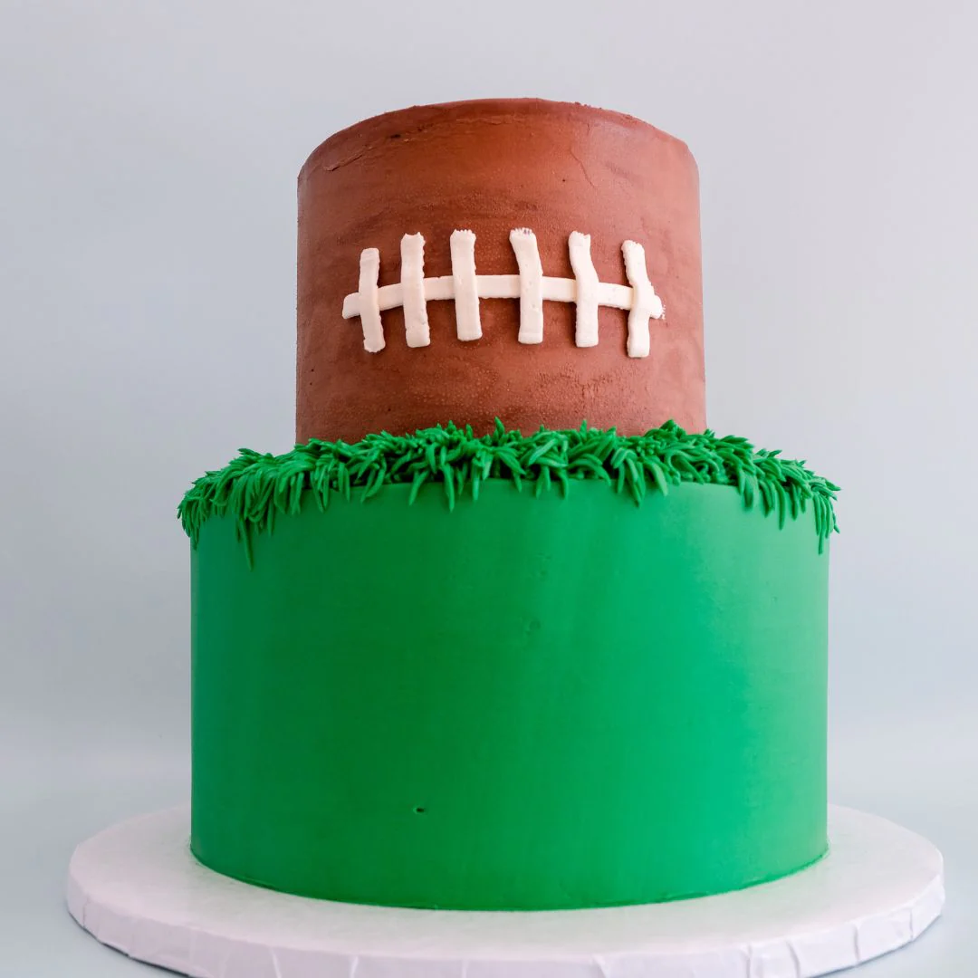 Football Tiered Sport Cake - Image 3