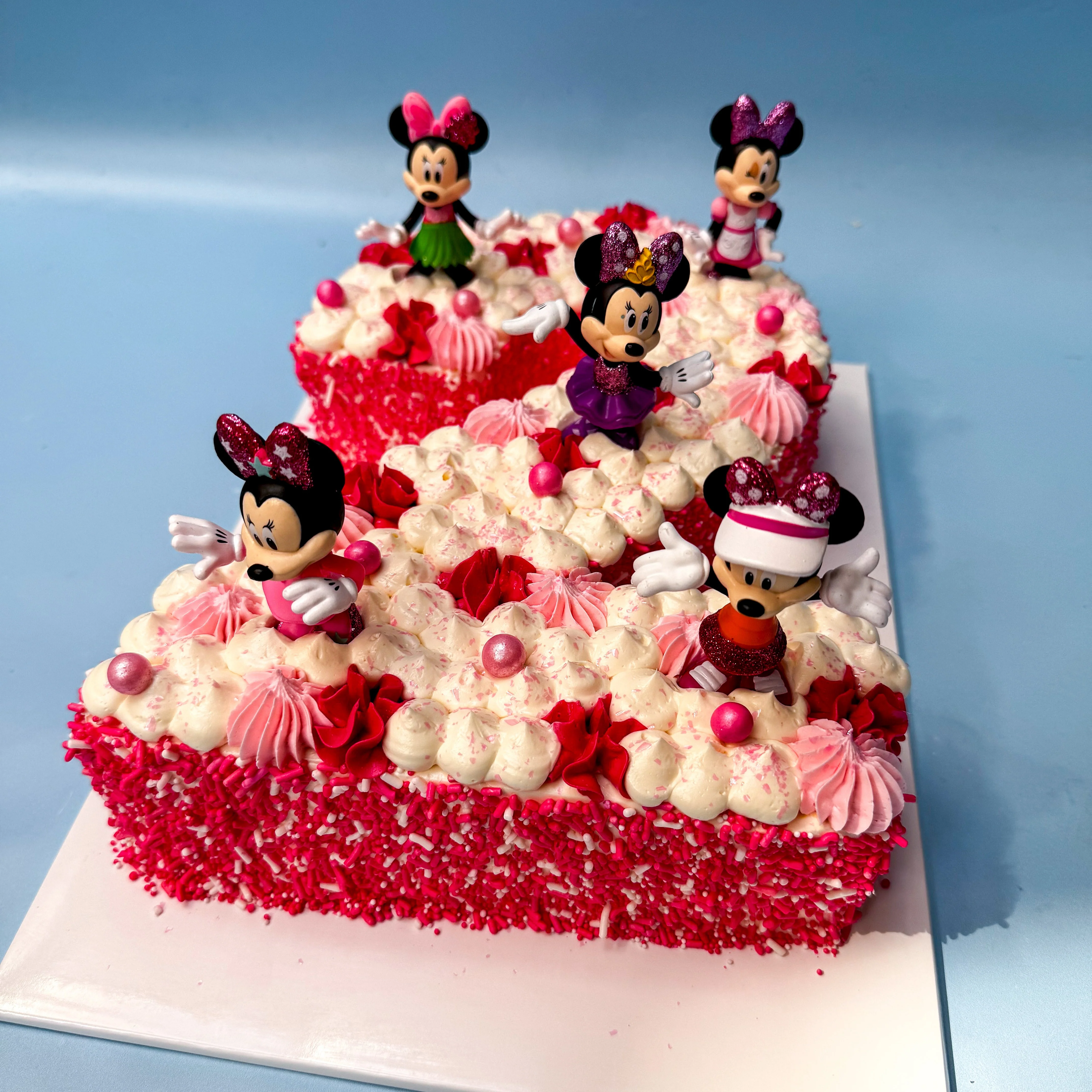 Minnie Mouse Number Cake