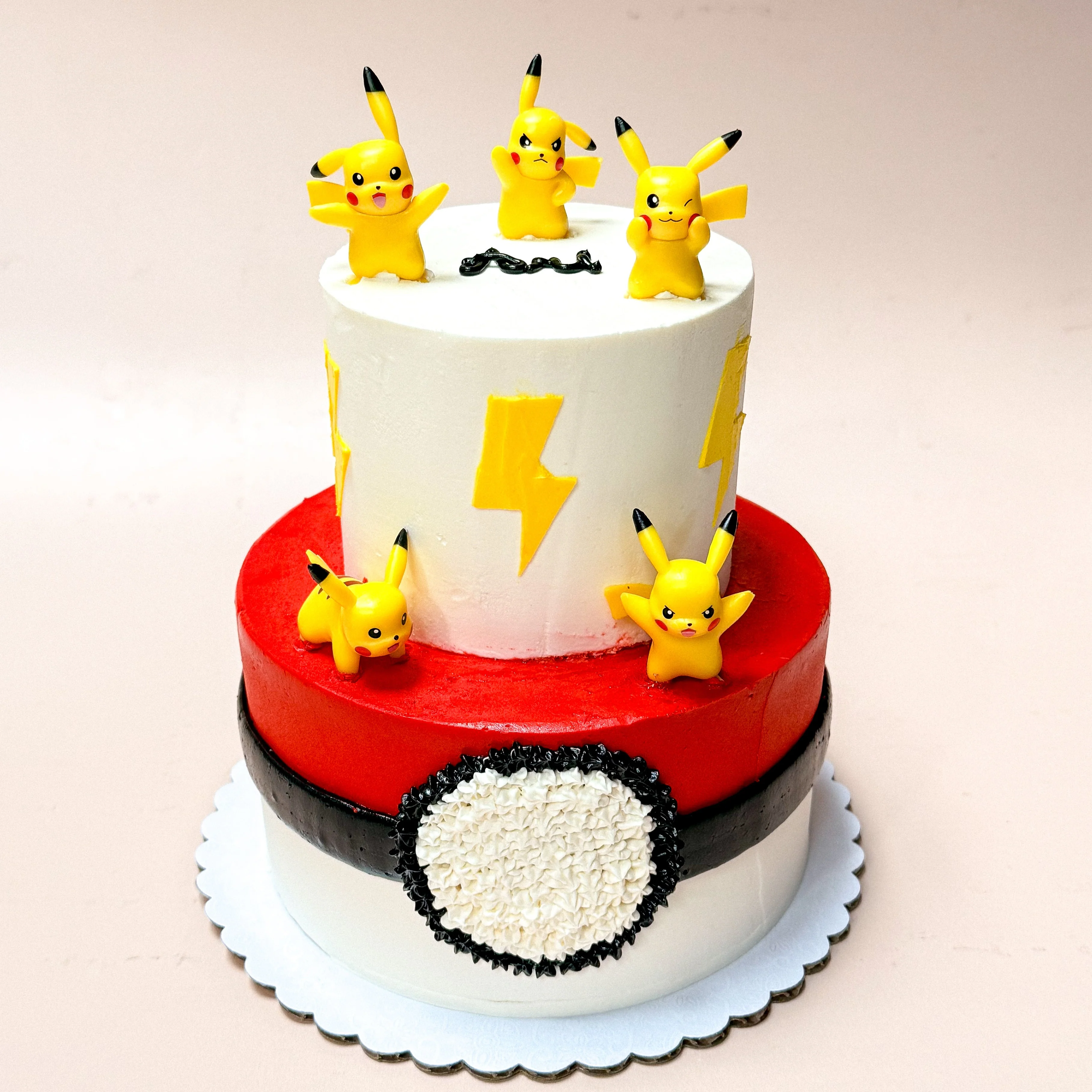 Pokemon Pokeball - Two Tiered Cake