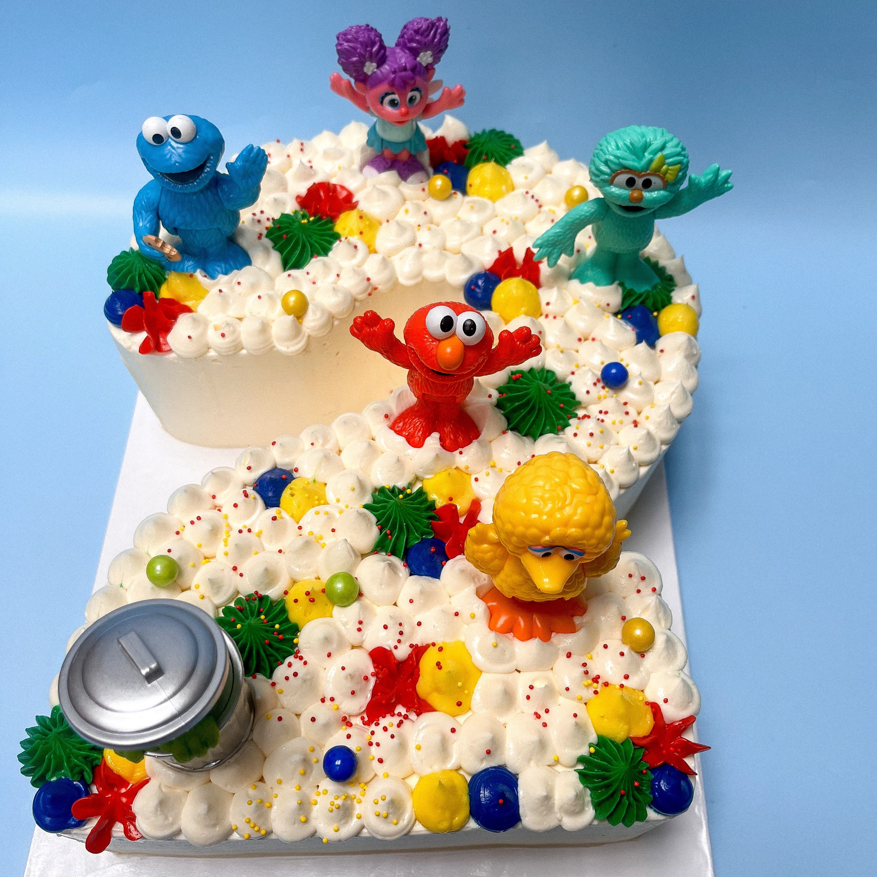 Sesame Street Number cake