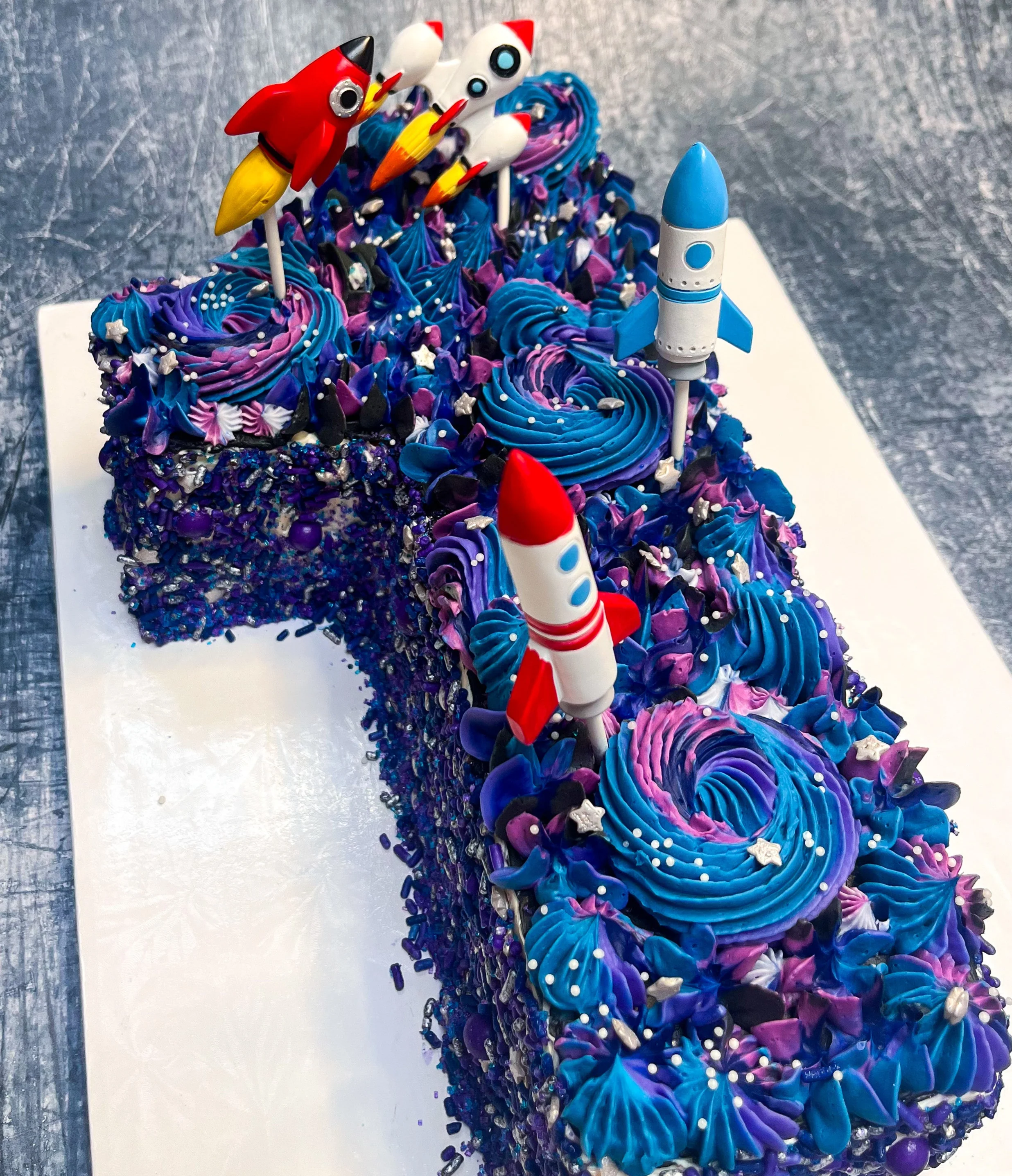 Space Number Cake