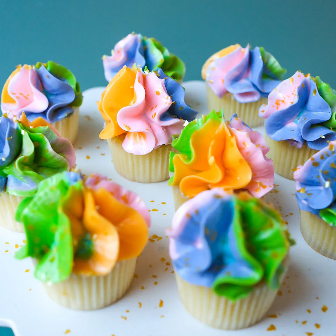 Rainbow Mini Cupcakes, box of 24 - Image 3