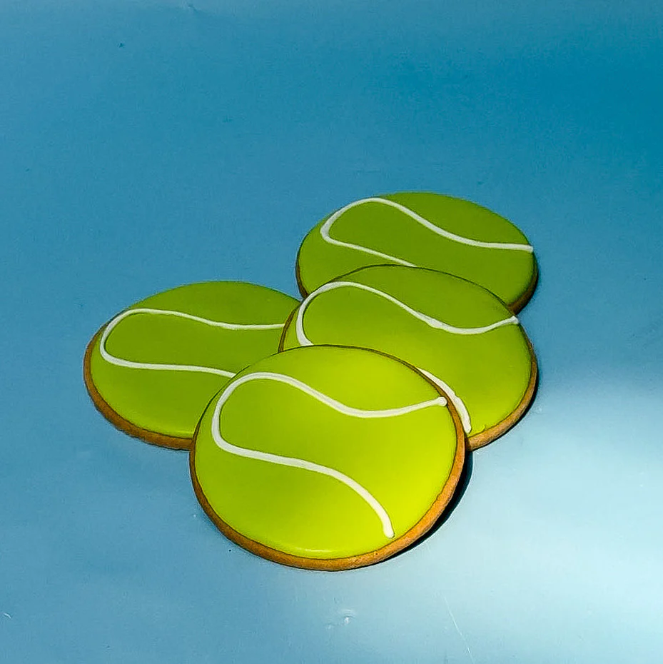 US Open Tennis Ball Sugar Cookies