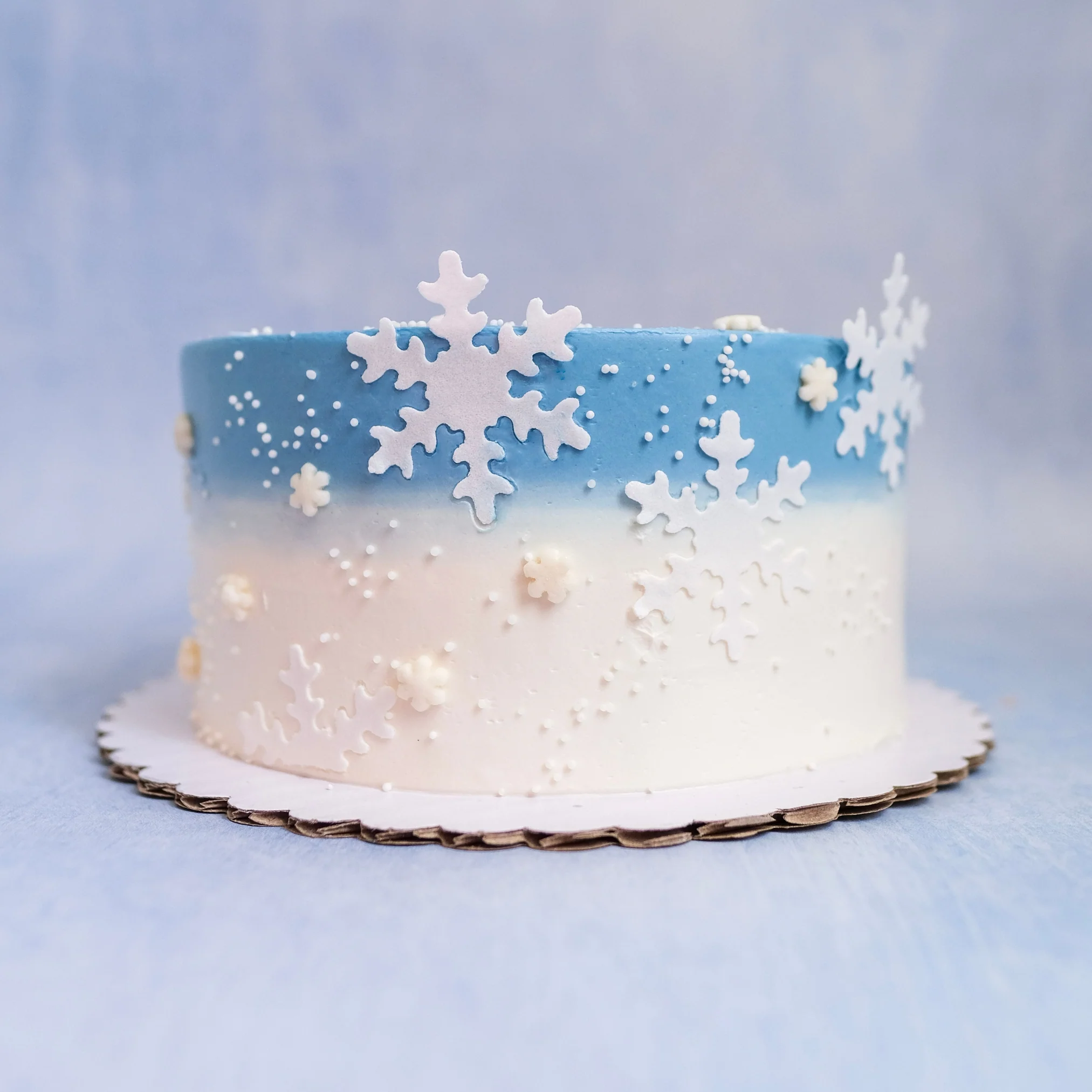 Winter Wonderland Cake - Blue