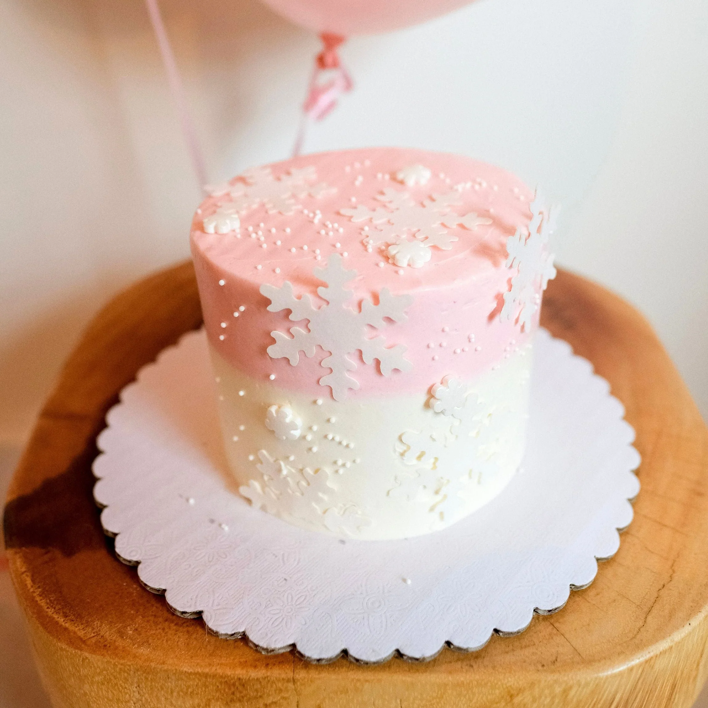Winter Wonderland Cake - Pink - Image 2