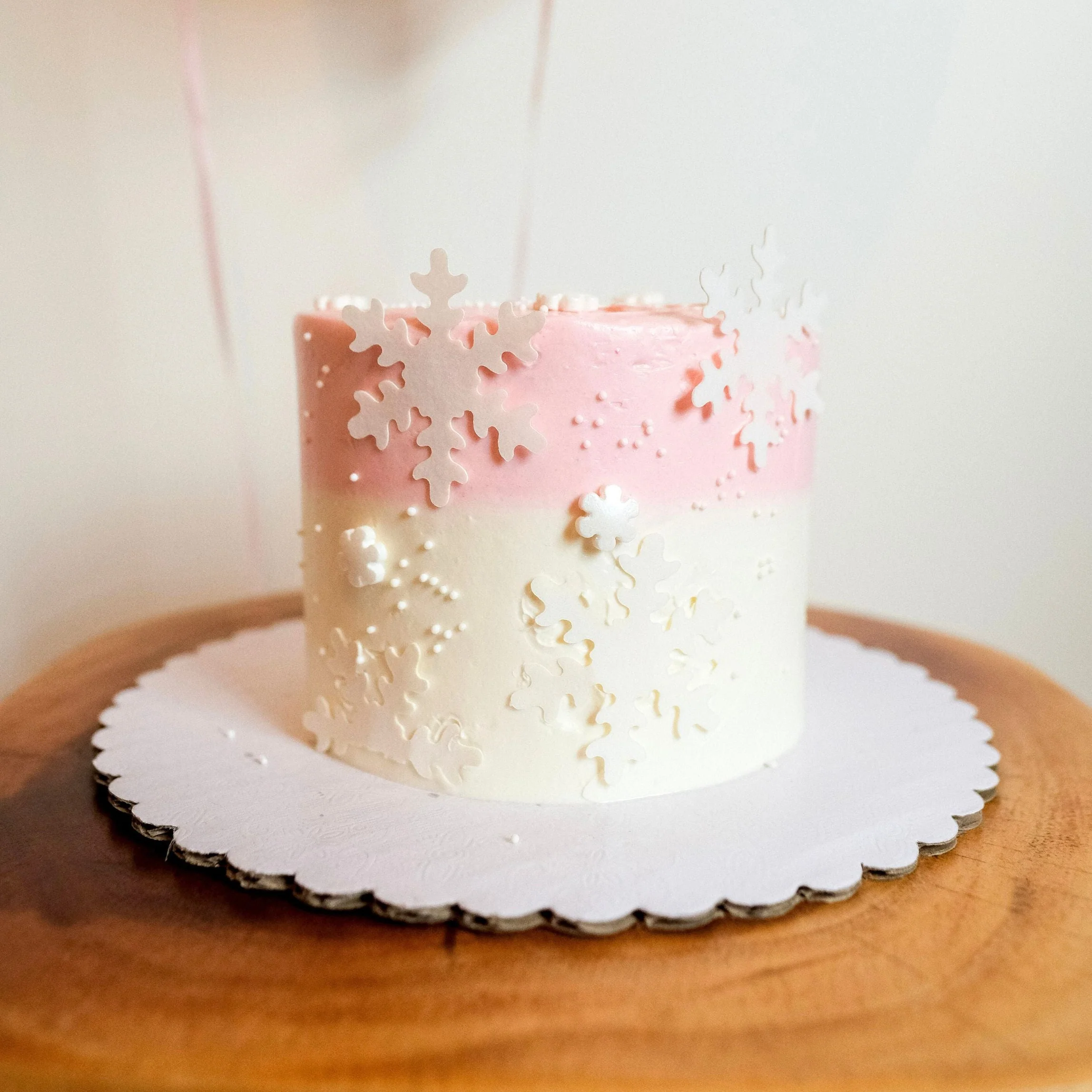 Winter Wonderland Cake - Pink - Image 3